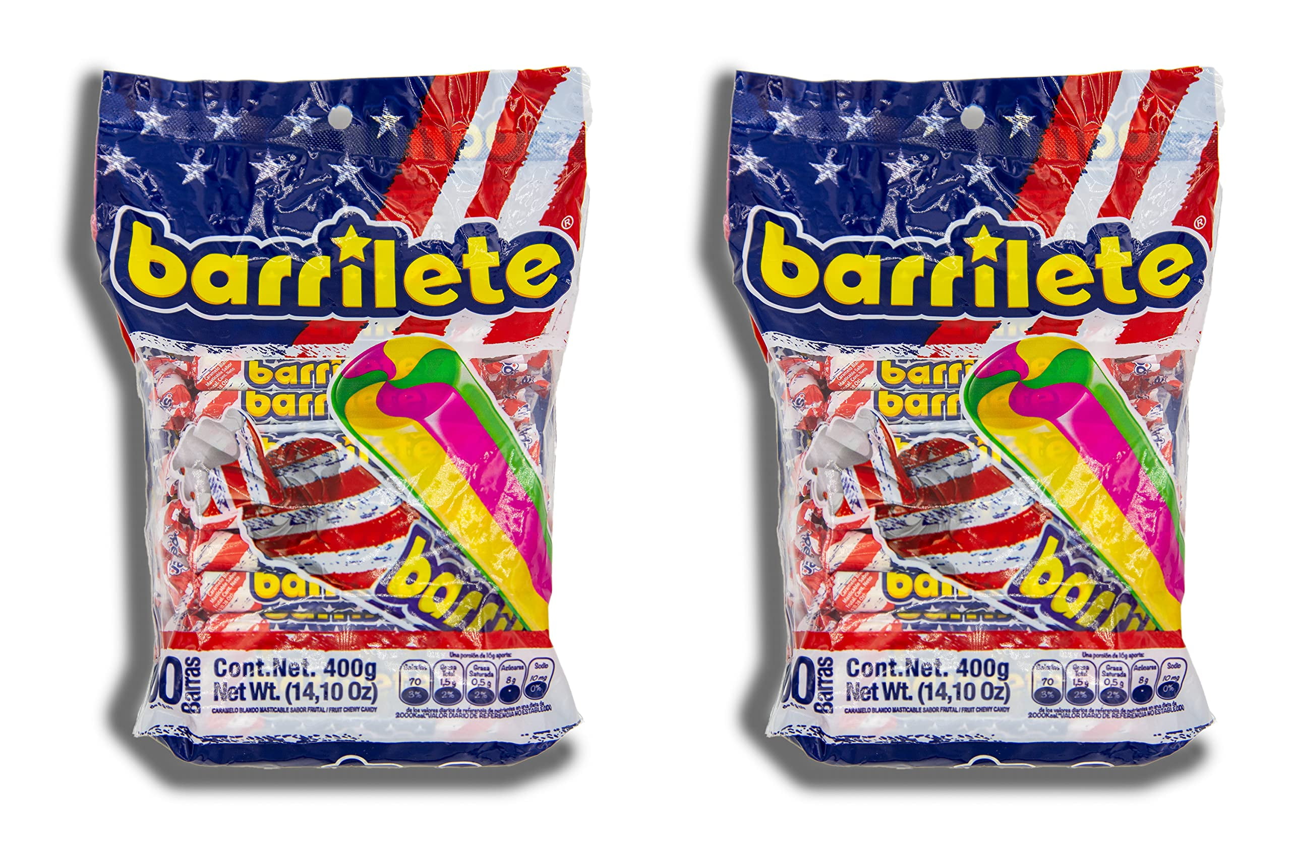 100 Barrilete Chewy Colombian ZS23 Candy Bundle. Includes 2 bags of 50 Barrilete Chewy by SUPER