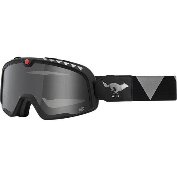 100% Barstow El Solitario Goggles (OSFM, El Solitario/Black/Gray / Smoke Lens)