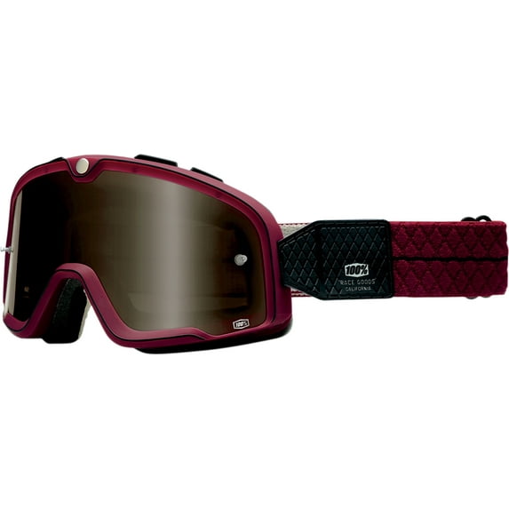 100% Barstow Goggles Burgundy w/Bronze Lens 50001-060-02