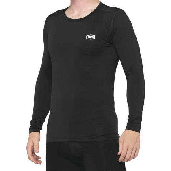 100% Basecamp Long Sleeve Jersey (Small, Black)