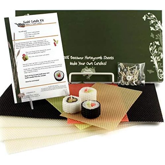 100% Beeswax Candles - Make Your Own Sushi Candle Kit$$Art & Craft