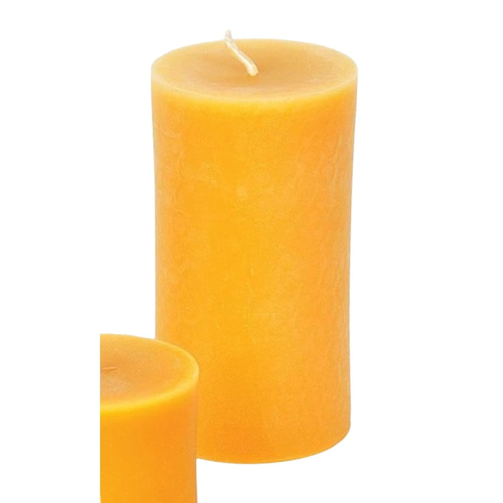 100 Beeswax Pillar Candle, Long Burn Time and Honey Fragrance
