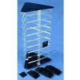 thumbnail image 1 of 100 Black Earring Cards Revolving Rotating Display 3 Sided Stand, 1 of 3