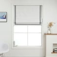thumbnail image 1 of 100% Blackout Cordless Roman Shades with Ribbon Border, Premium Blind for Windows, 1 of 6