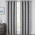thumbnail image 1 of 100% Blackout Curtain Panels Alana - Woven Jacquard Triple Pass Thermal Insulated (Set of 2 Panels), 1 of 1