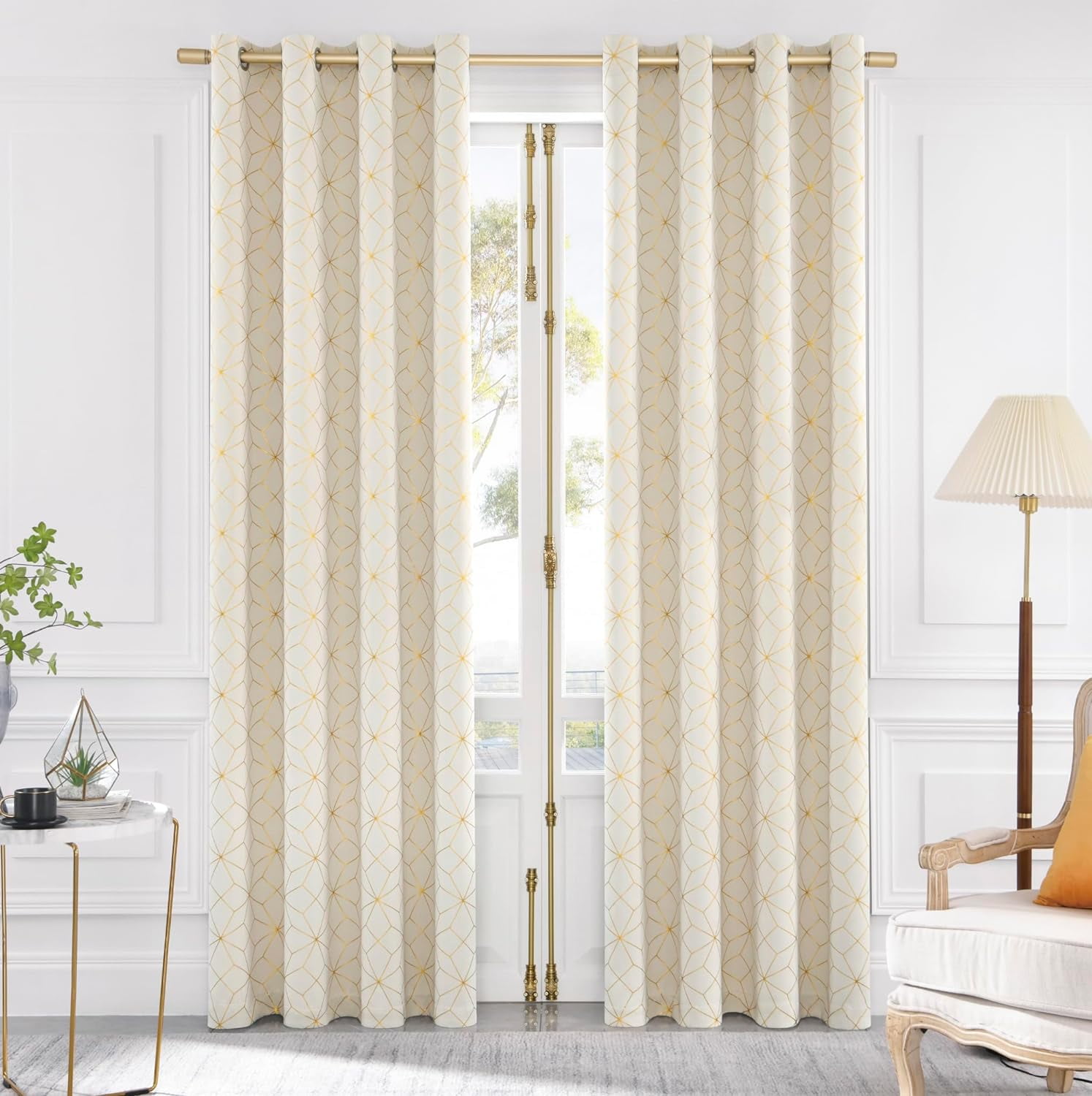 Tropical Landscape Blackout Curtains – 96" Long, 2 Panels, Grommet Top For Bedroom & Living Room