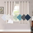 thumbnail image 1 of 100% Blackout Curtains for Bedroom 108 Inches Long Grommet Linen Face Full Light Blocking Curtain Drapes for Living Room Thermal Linen Look Curtains 2 Panels Set, 52" W x 108" L, Navy, 1 of 8