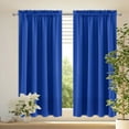 thumbnail image 1 of 100% Blackout Curtains for Bedroom Black Out Curtains 96 inch Thermal Insulated Long Blackout Curtains for Living Room, Energy Saving Curtains for Patio Door Grommet (1 Panel, Blue), 1 of 3