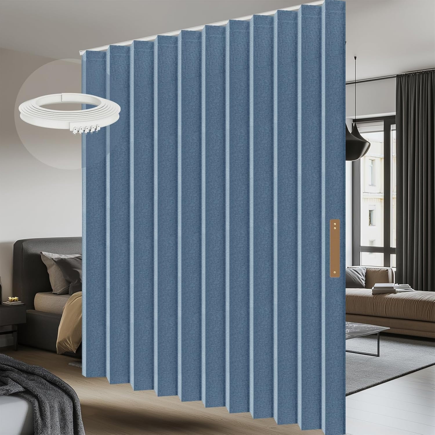 100% Blackout Drapes for Sliding Glass Door - Thermal Insulated Door ...