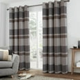 thumbnail image 1 of 100% Blackout Plaid Curtains for Bedroom Living Room Black Tartan Grommet Thermal Beige Grey 42"W x 108"L (Pack of 2), 1 of 6