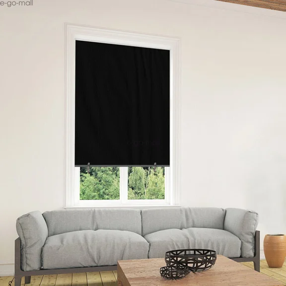 100% Blackout Roller Shades Cordless Window Blind Curtains For Nursery Travel