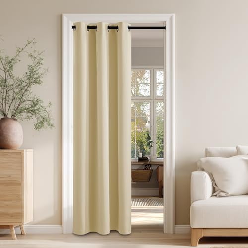 100% Blackout Room Divider Curtains for Sliding Glass Door, Extra Wide ...