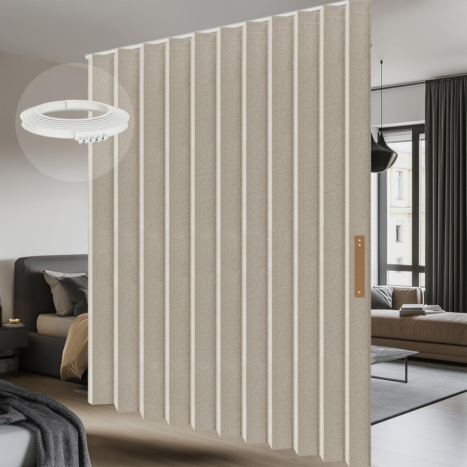 100% Blackout Room Divider Curtains - Total Privacy Curtain Panel
