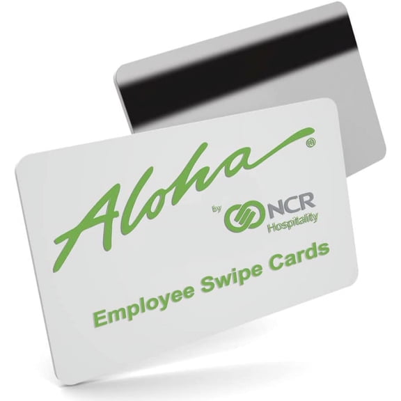 100 Blank Aloha POS Server Swipe Employee ID Cards