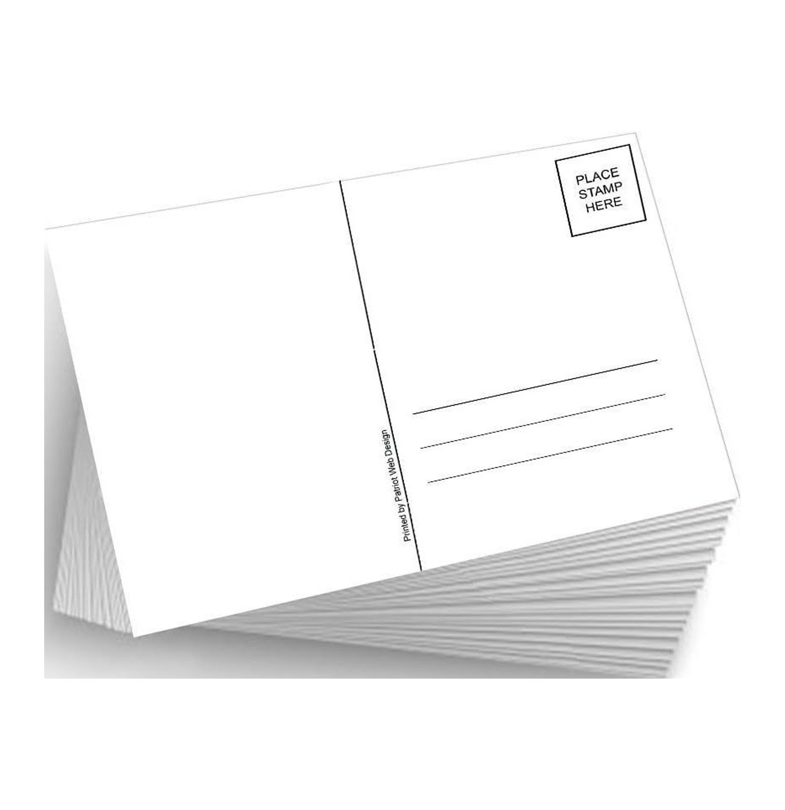 100 Blank Mailable 4x6 Heavy Duty 14PT Postcards with Mailing Side