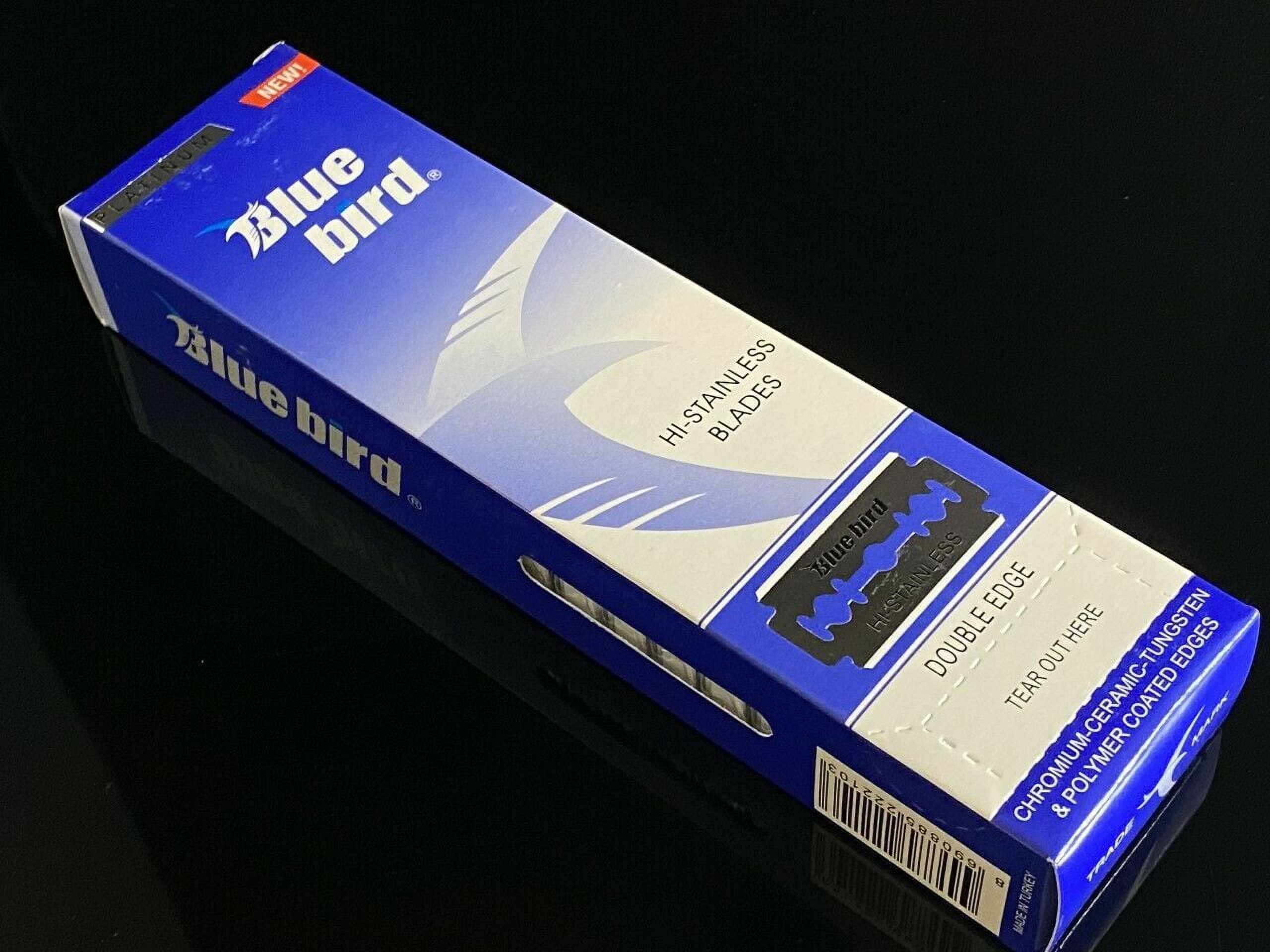 100 Blue Bird Double Edge Safety Razor Shaving Blades Bluebird Classic Vintage Bluebird