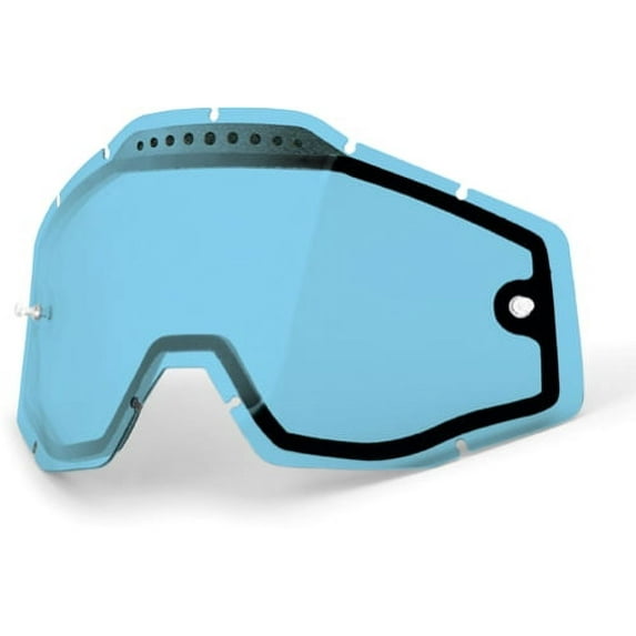 100% Blue Dual Vented Replacement Lens for Racecraft/Accuri/Strata Snow Goggles Dual Lens - Vented