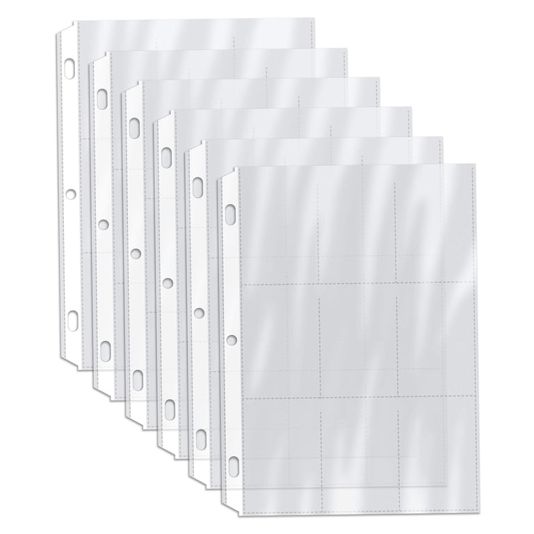 baseball card sleeves dollar tree Amazon.com: 900 Pockets Trading Card Binder Sleeves, Baseball Card Sleeves  Fit for Standard Size Sport Cards, Baseball Card Holder for 3 Ring Binder :  Toys & Games main image 0