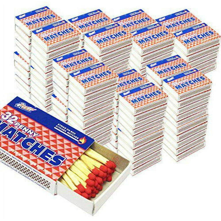 Quality Home 100 Boxes - Wooden Kitchen Matches, Strike on Box Type