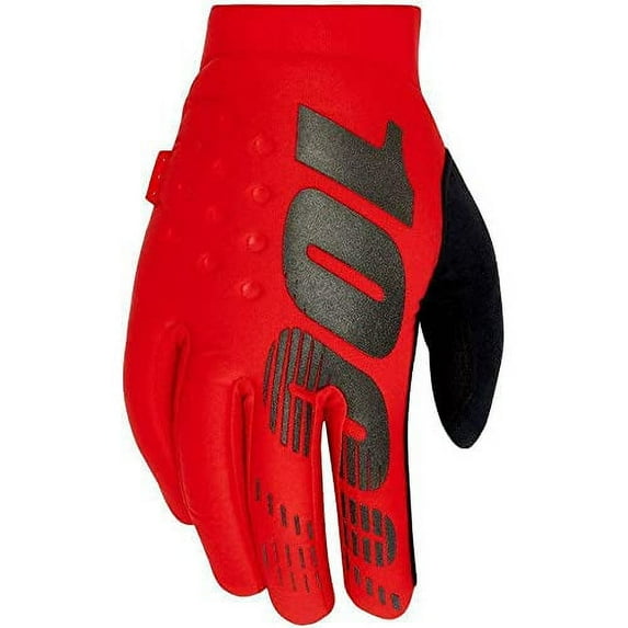 100% Brisker Dual-layer Cold Weather Insulated Softshell TPR Wrist closure system Gloves for Motocross Riding Snowmobile