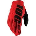thumbnail image 1 of 100% Brisker Gloves - Red Full Finger Men's Small, 1 of 2