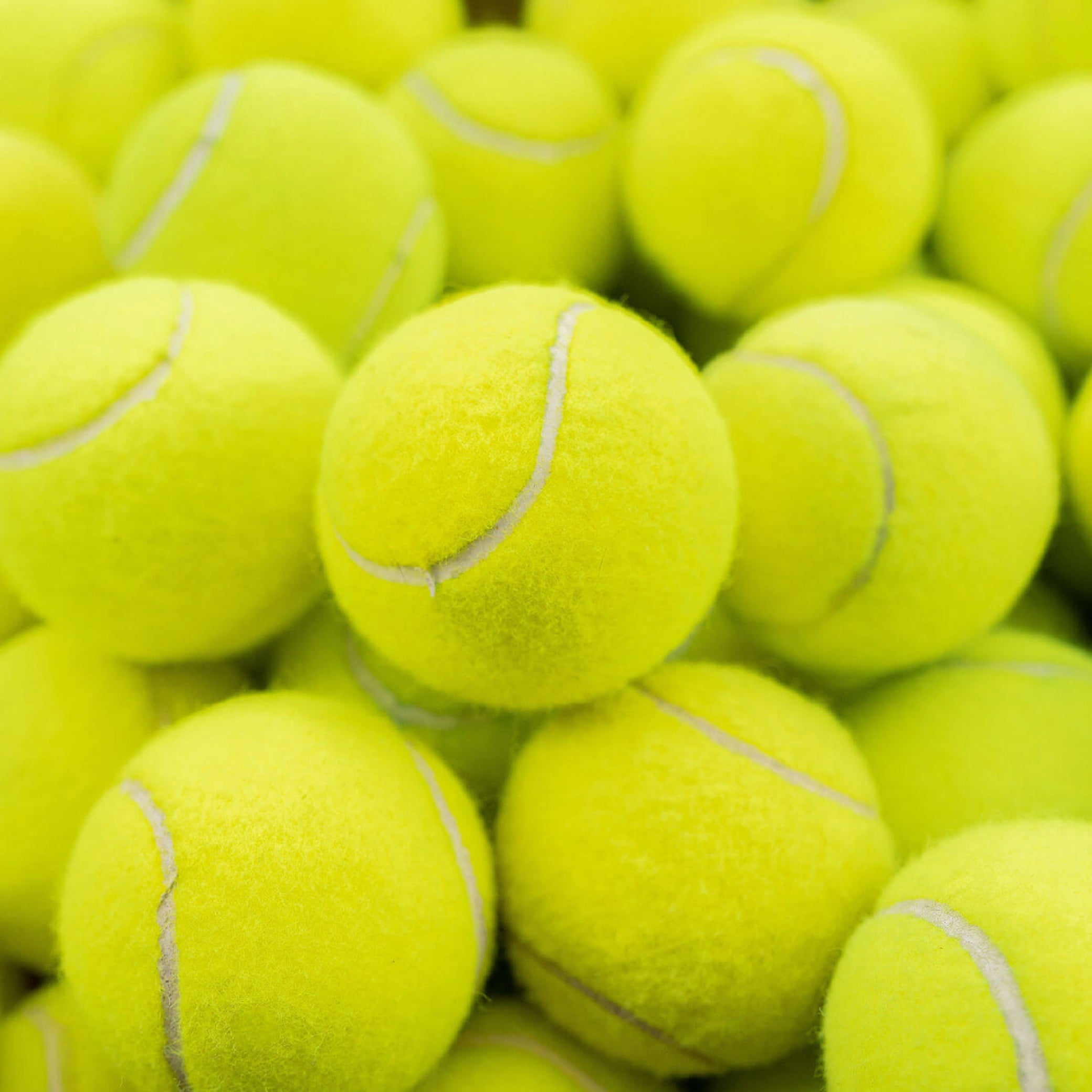 Bulk Buy 100 Durable Tennis Balls for Dogs, Fun Chew Toys with Bouncy Bright Yellow Design