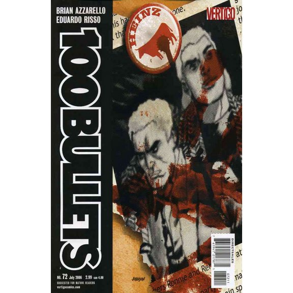 100 Bullets #72 VF ; DC/Vertigo Comic Book