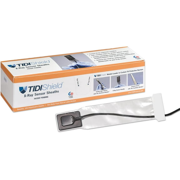 100/Bx Dental X-Ray Sensor Barrier Covers Tidi Sheats Carestream 6100 Barrier Protection Sleeves