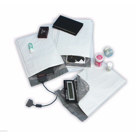 100 #CD 7.25x8 Poly Bubble Padded Envelopes Mailers Case 7.25"x8"