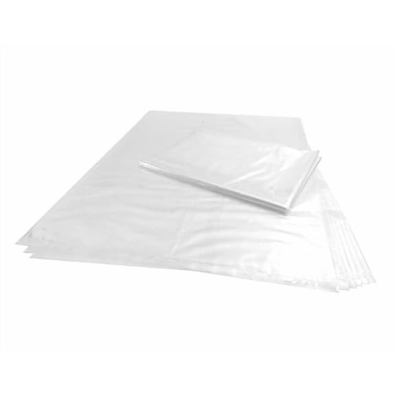 100 CT 18x24 Inch 1.1 Mil Clear Plastic Flat Open Poly Bags – Great for Bread Proofing, Dough, Injera, Food Storage, Jackets, Pillows, Laundry, and More