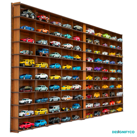 100 Car 1/64 Model Car Display Case, OLD BLACK Toy Car Storage Organizer,Cars Storage Showcase, Wall Display Case,1/64 Display Case with Shelves,Wall Mounted Display Case,Toy Car Organizer