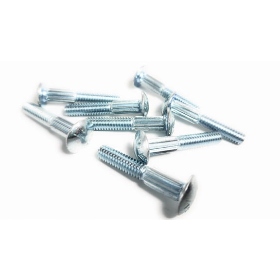 100 Carriage Bolts Knurled Ribbed Necks, 1/4-20 Thread, 1-1/2" Length, Grade 5