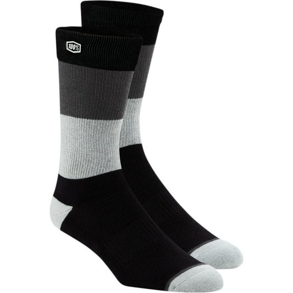 100% Casual Trio Socks (Sm-Md, Black)