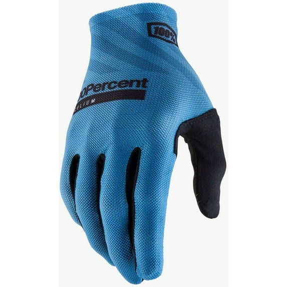 100% Celium Gloves - Slate Blue Full Finger Men's Large