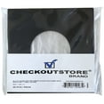 thumbnail image 1 of 100 CheckOutStore Black Paper Record Sleeves Polylined With Hole for 7" Vinyl 45 RPM Records (Inner Sleeves), 1 of 2