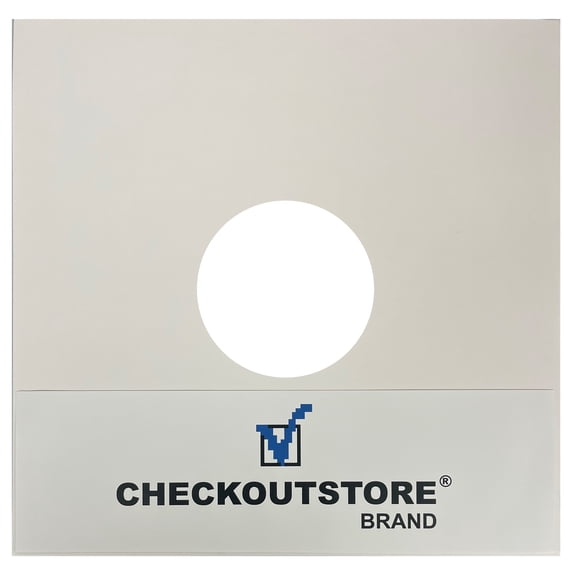 100 CheckOutStore Cardboard Jackets Album Cover /w Hole for 12" LP Vinyl 33 RPM Records