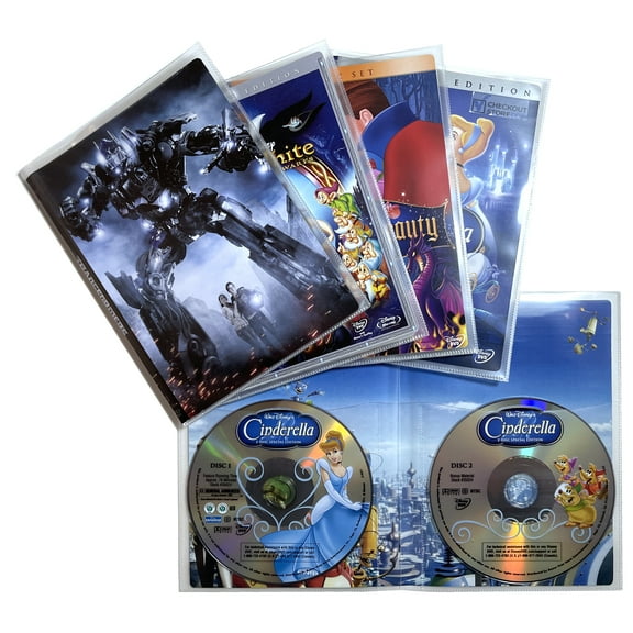 100 CheckOutStore Clear 2 Disc CPP Full Cover Sleeve & DVD Booklet