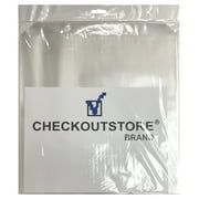 100 CheckOutStore Clear Plastic CPP with Flap for 12" LP Vinyl Record Album Covers (Outer Sleeves)