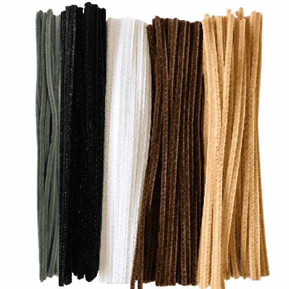 100 Pack Chenille Craft Pipe Cleaners 29cm x 6mm Multi Colors for DIY Art Crafts