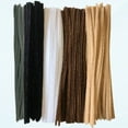 thumbnail image 1 of 100 Chenille Craft Pipe Cleaners 29cm x 6mm Brown White Black Flesh And Gray, 1 of 5