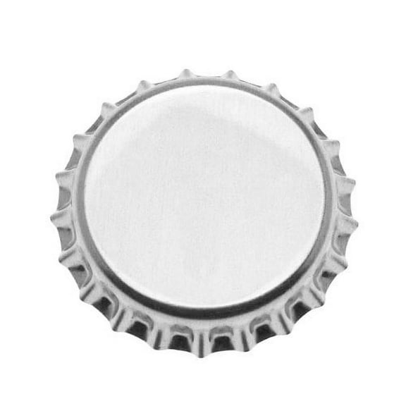 100 Chrome Bottle Caps New Silver Bottlecaps Cap Colored