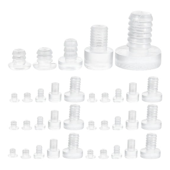 100 Clear Glass Bumpers for Tables - Durable Adhesive Pads for Surface Protection and Stability