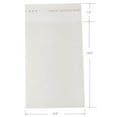 thumbnail image 1 of 100 Clear Resealable Adhesive Cello Cellophane OPP Bag (5.5"x10.5" (100)), 1 of 1