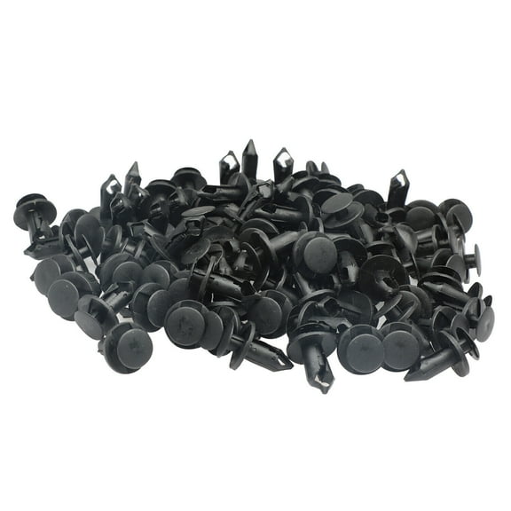 100 Clips 8mm for Hole Plastic Rivets Retainer Fender Bumper Push Pin Fastener