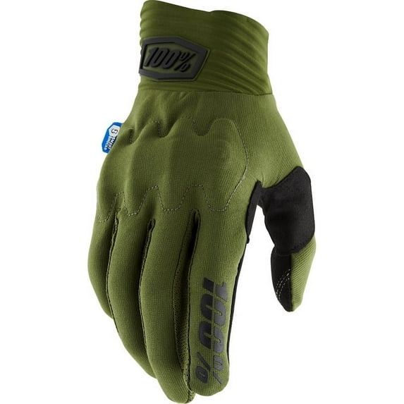100% Cognito Smart Shock Gloves - Army Green/Black - Small 10014-00025