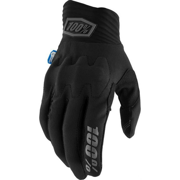 100% Cognito Smart Shock Gloves - Black, Full Finger, Large