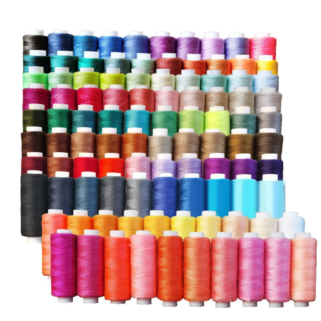 100 Colors Colorful Sewing Threads Kits Practical Quilting Thread Easy to Use