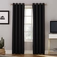 thumbnail image 1 of 100% Complete Blackout Thermal Insulated Window Curtain Grommet Panels for Living Room & Bedroom - Energy Savings & Sound Dampening, Set of 2,Dark Gray, 1 of 3
