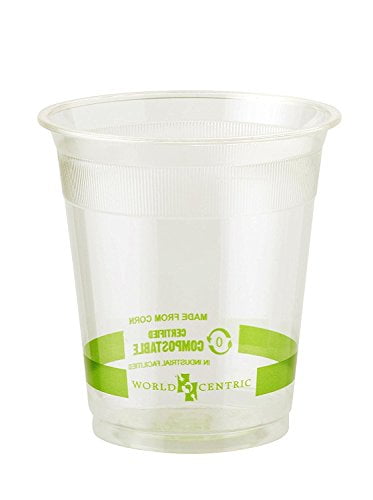100% Compostable Cups by , Made from Ingeo PLA, for Cold Drinks, Clear ...