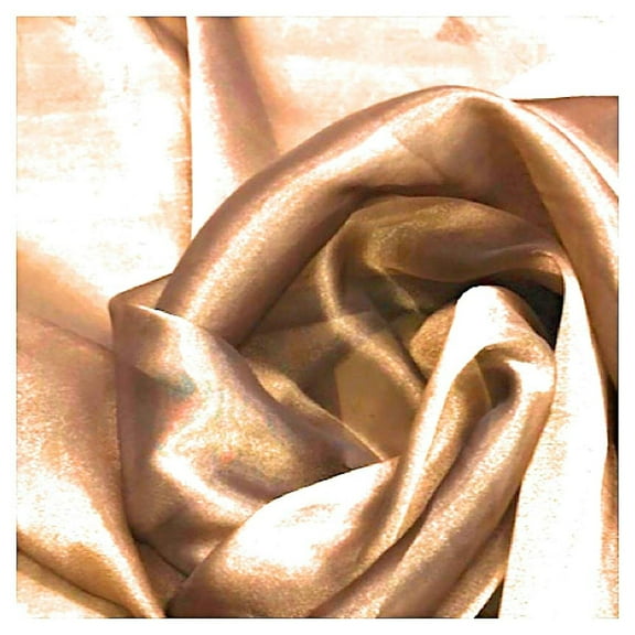 100% Copper Color, Polyester Organza Fabric 60" Wide, Sold by The Yard